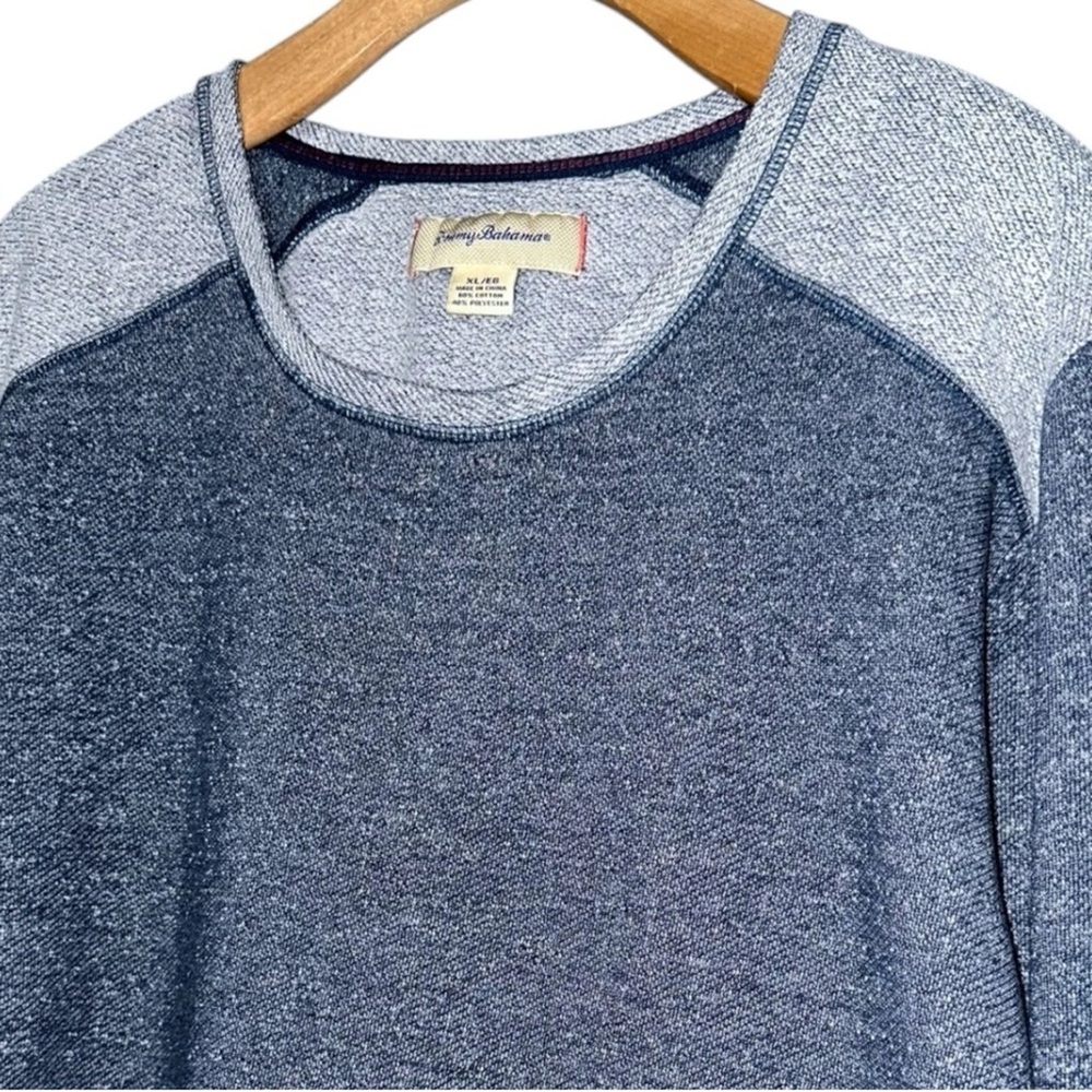 Tommy Bahama Men’s XL Heathered Blue Crewneck Pullover